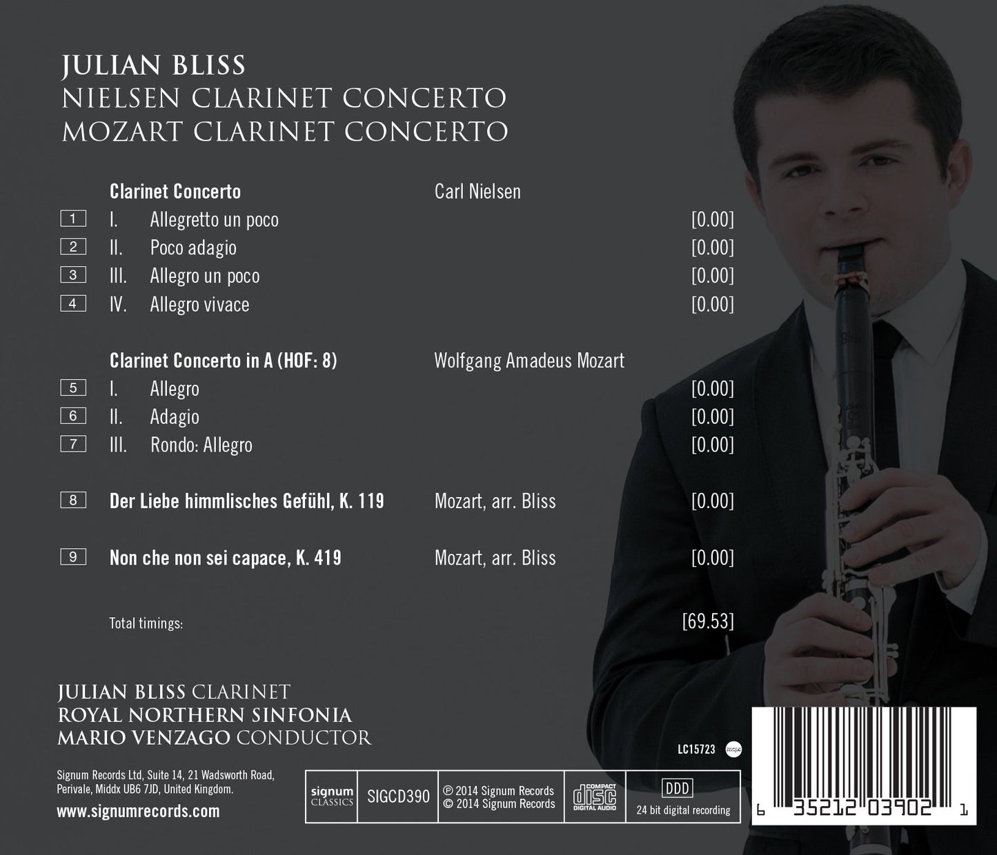 Nielsen: Clarinet Concerto - W.A. Mozart: Clarinet Concerto