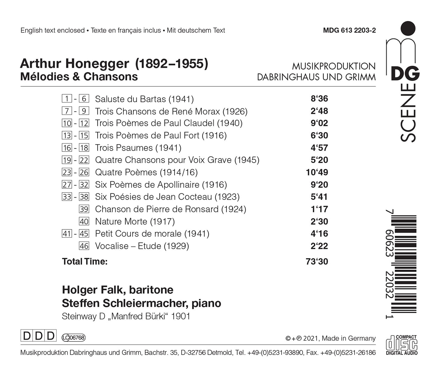 MELODIES ET CHANSONS