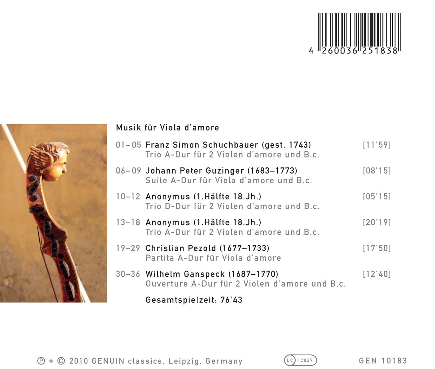 Music for Viola d'amore