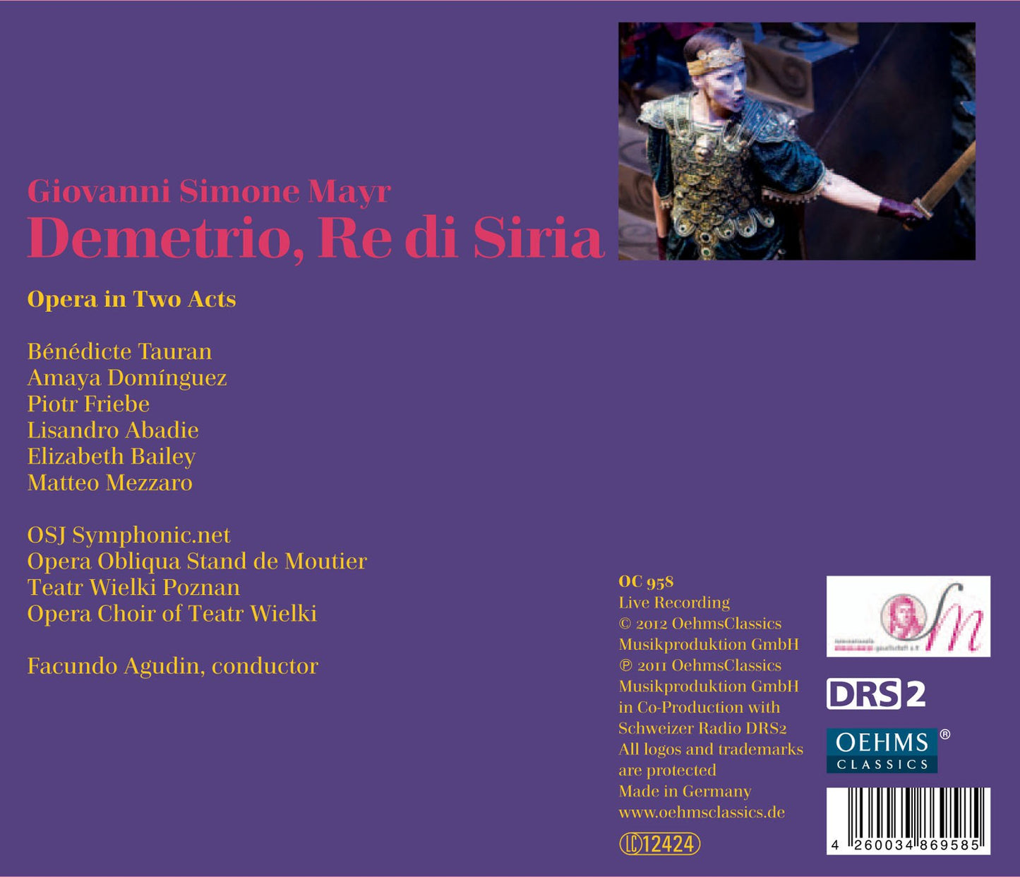 Mayr: Demetrio, Redi Siria