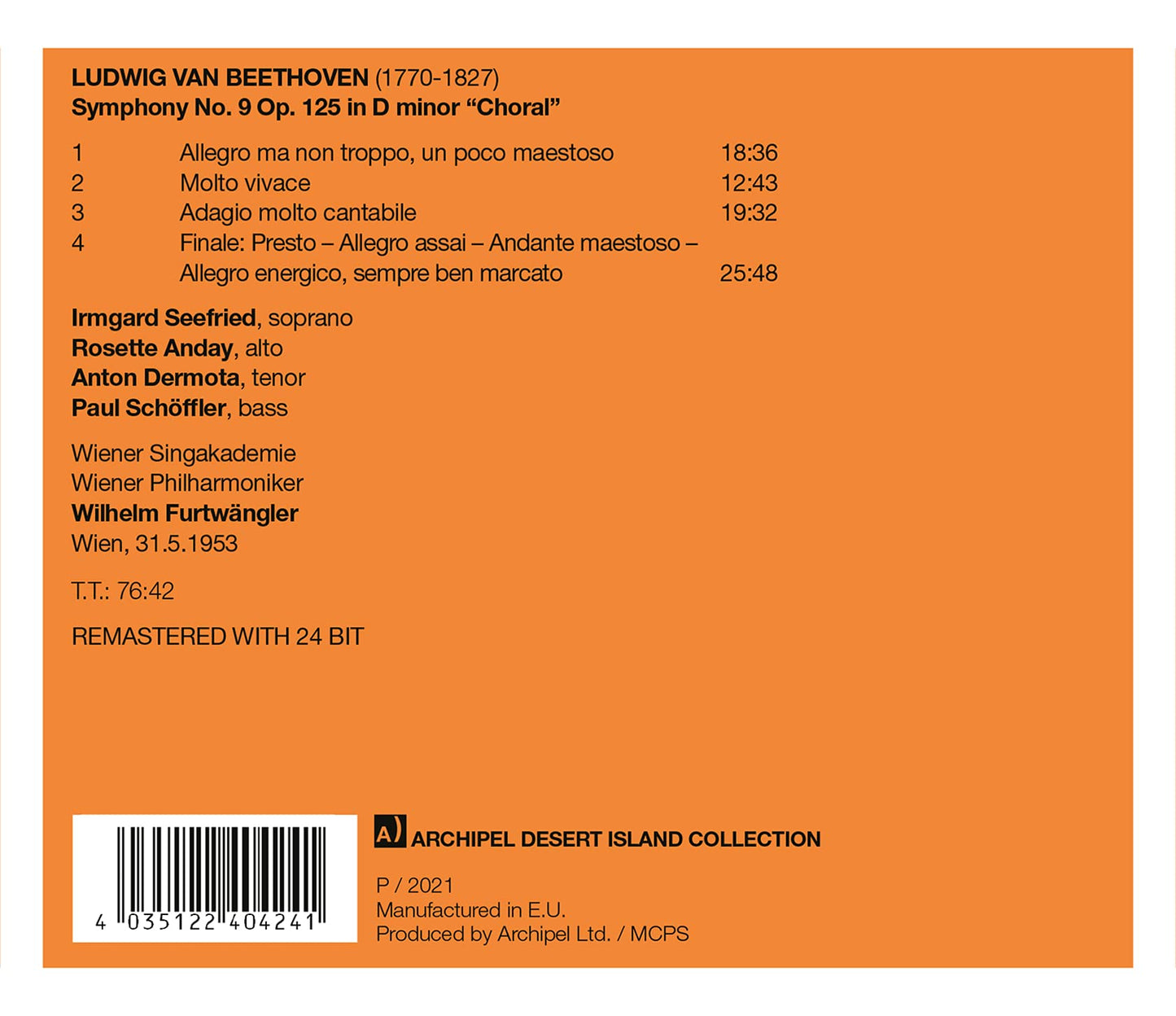 Beethoven: Symphony No. 9, "Choral"