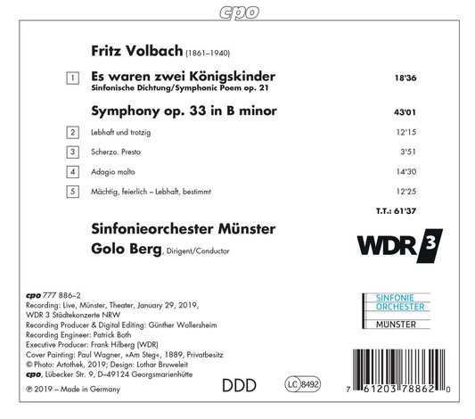 Volbach: Symphony, Op. 33 - Es waren zwei Königskinder