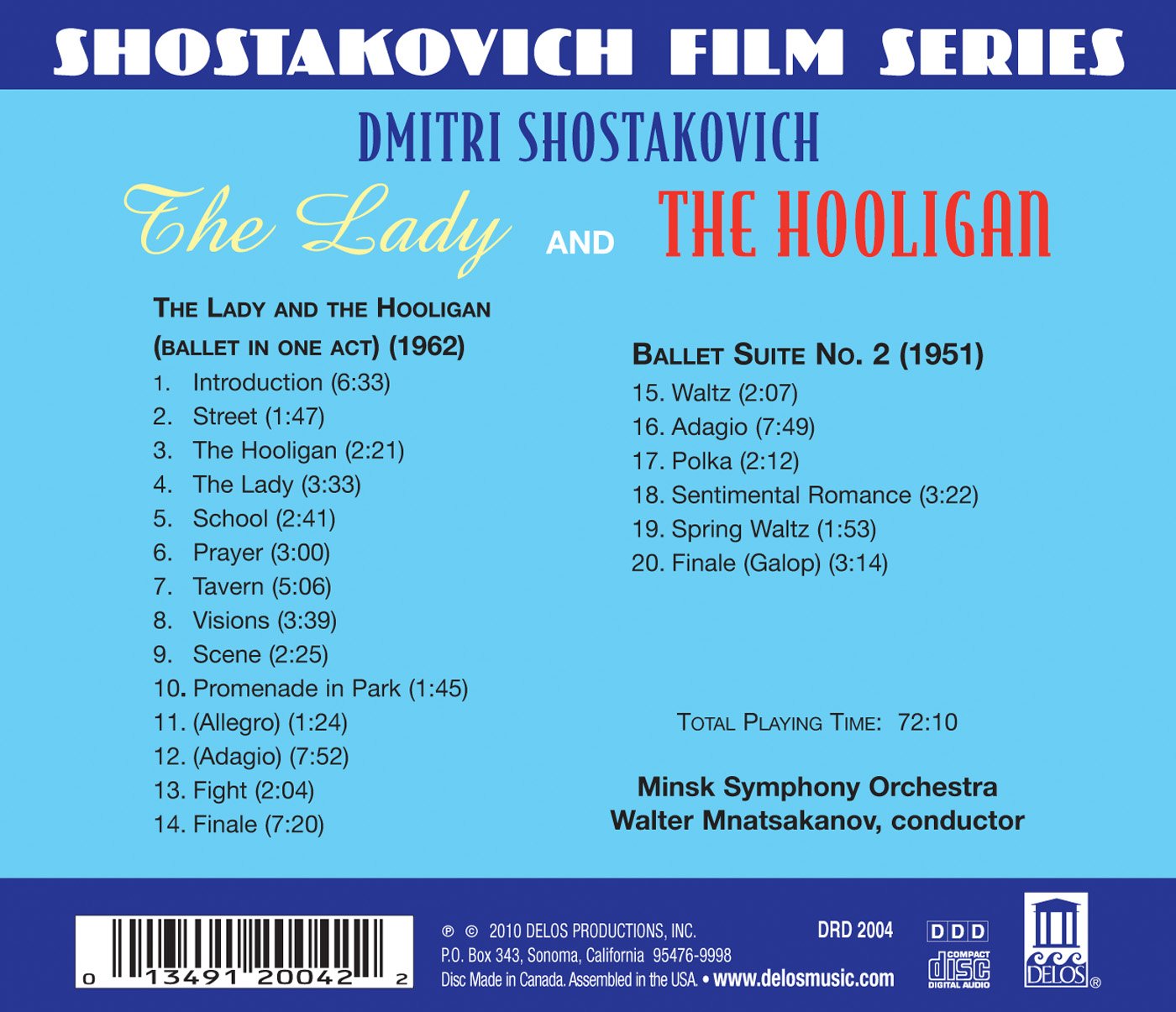 Shostakovich: The Young Lady and the Hooligan / Ballet Suite