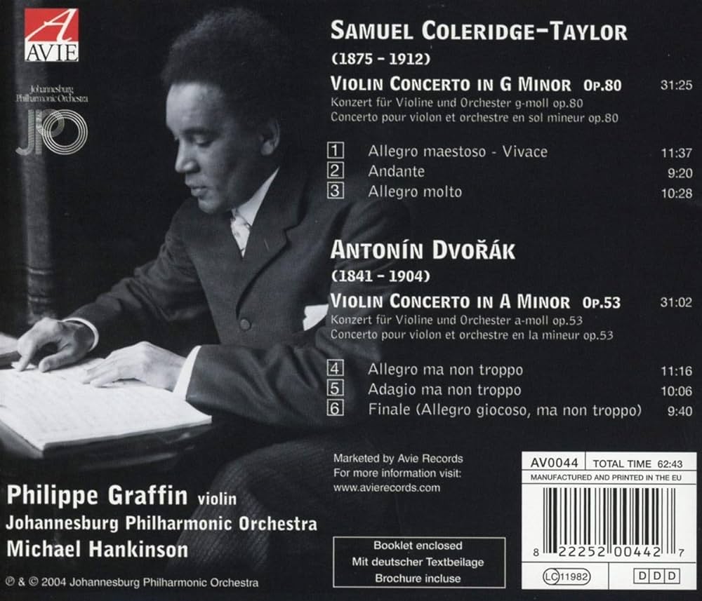 Coleridge-Taylor / Dvorak: Violin Concertos