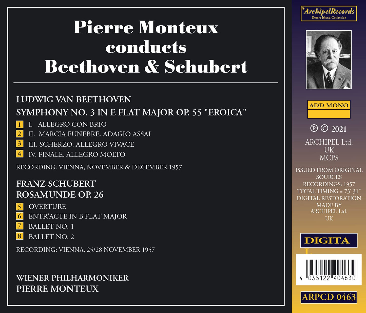 Pierre Monteux conducts Beethoven and Schubert