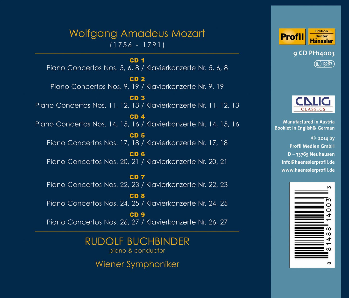 Mozart: Piano Concertos