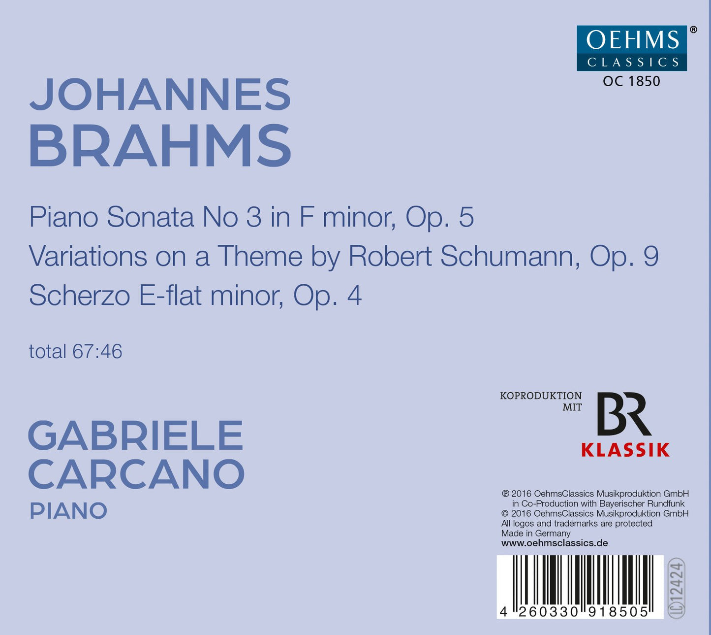 Brahms: Piano Works