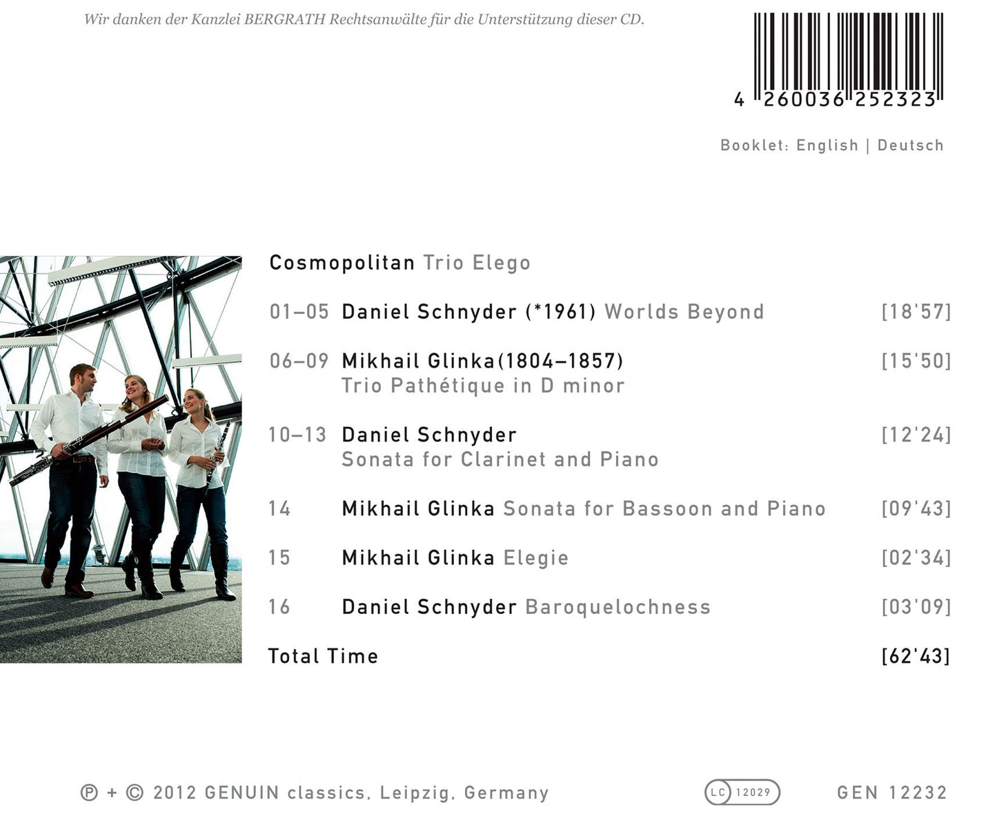 Cosmopolitan: Works by Glinka & Schnyder