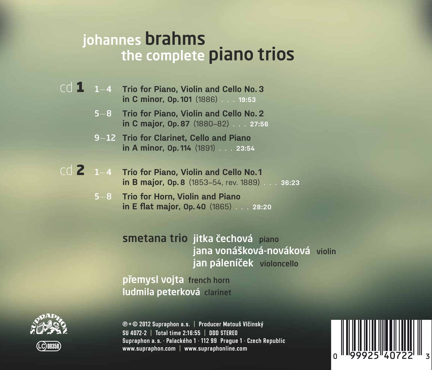 Brahms: The Complete Piano Trios