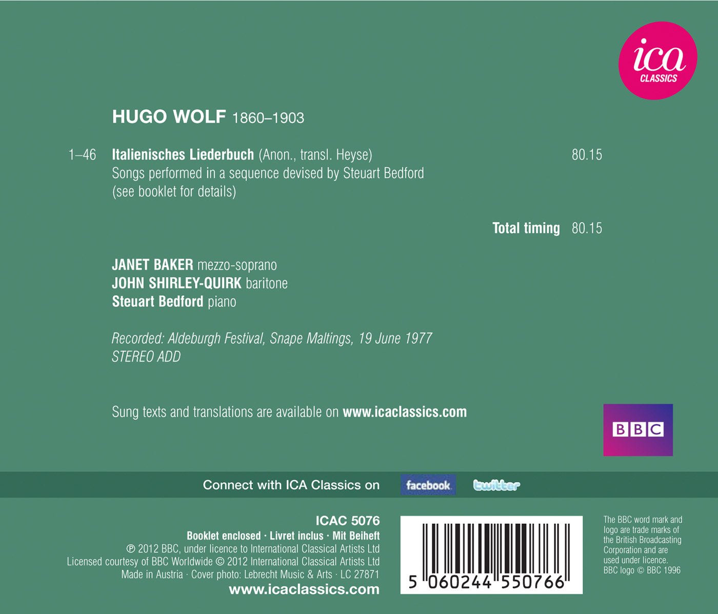 Wolf: Italienisches Liederbuch