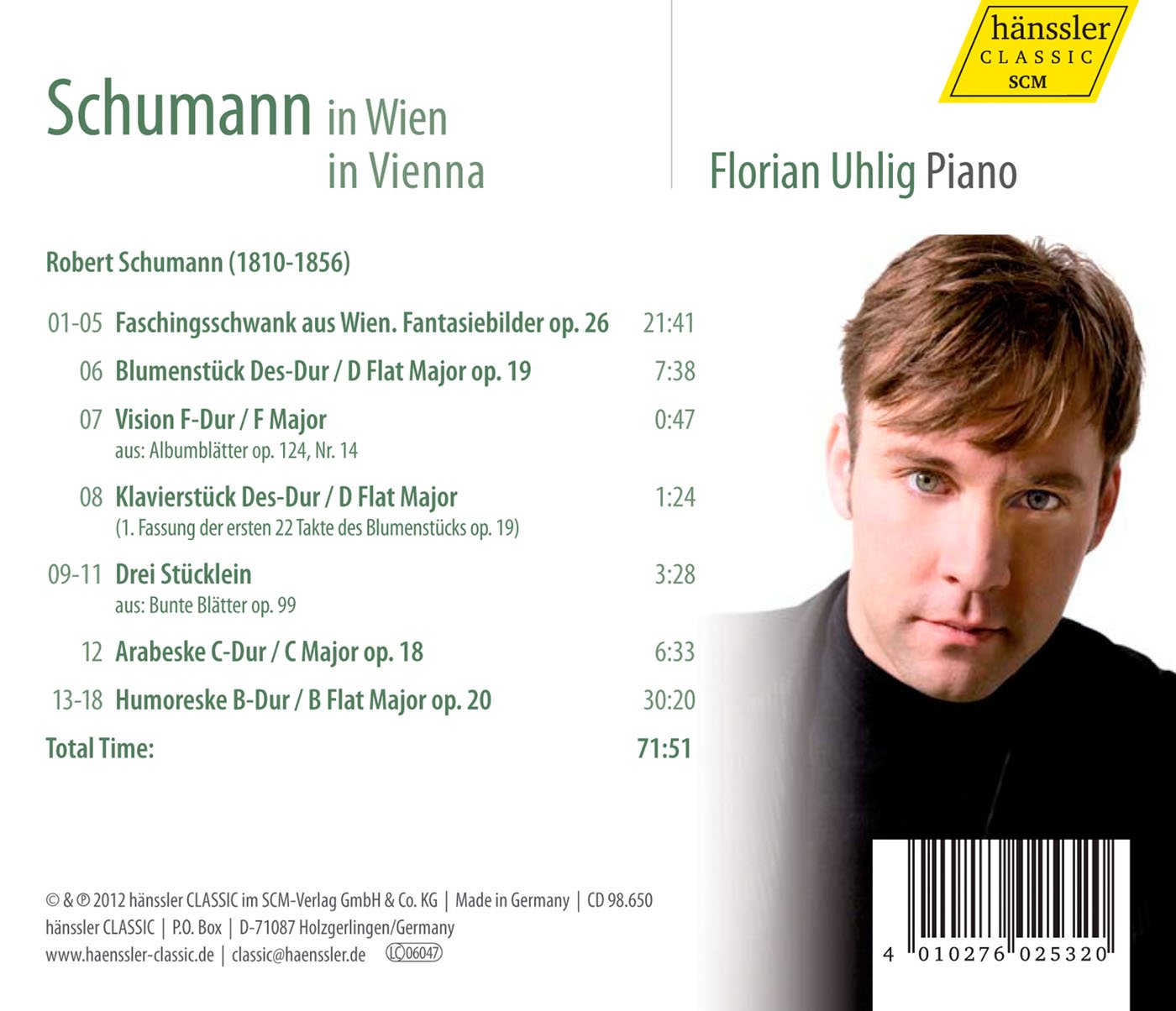 Schumann: Complete Piano Works, Vol. 4 - Schumann in Vienna