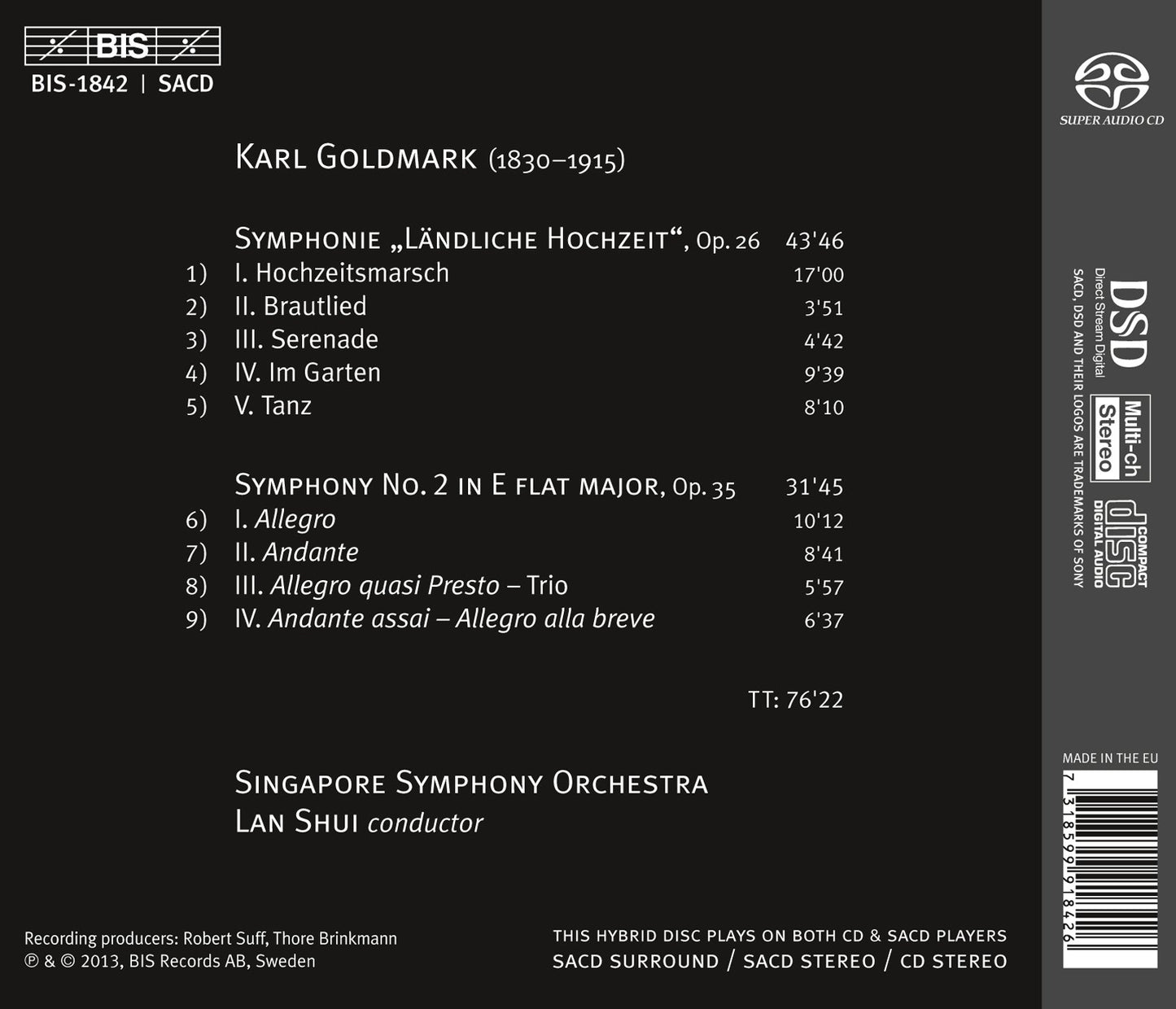 Goldmark: Symphonies Nos. 1 & 2