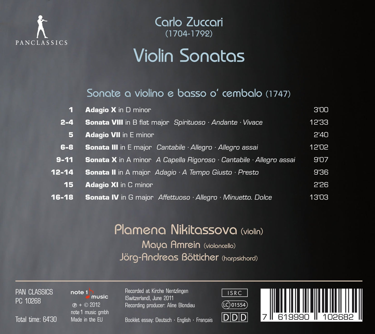 Zuccari: Violin Sonatas