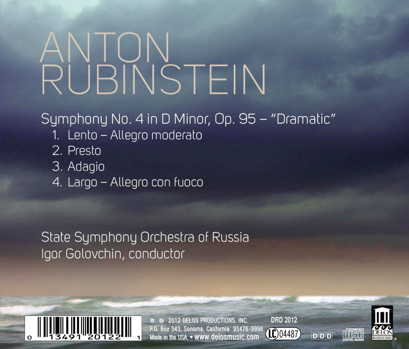 Rubinstein: Symphony No. 4, "Dramatic"