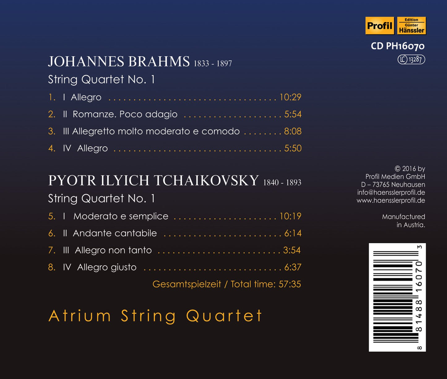 Brahms vs. Tchaikovsky
