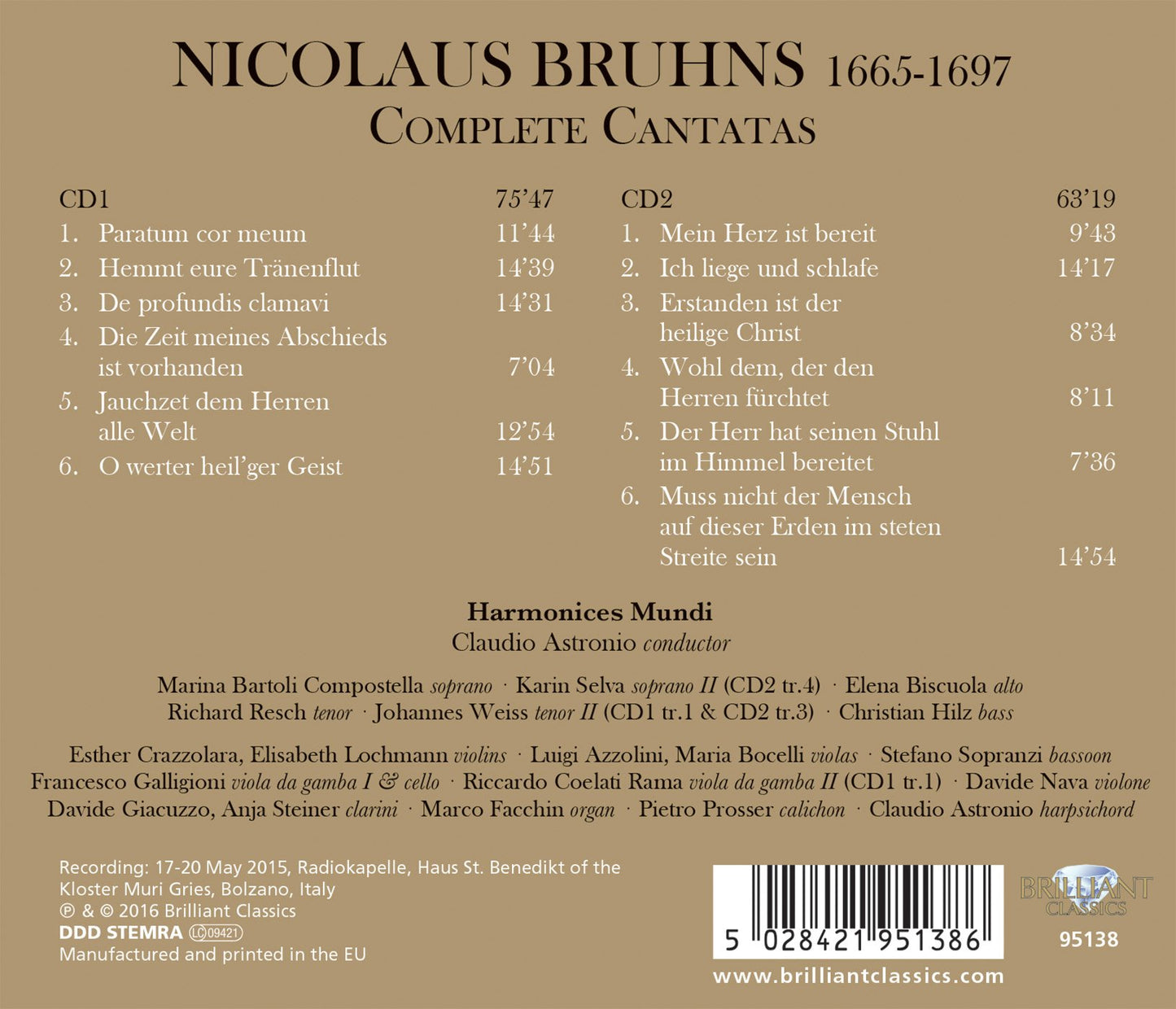 Bruhns: Complete Cantatas