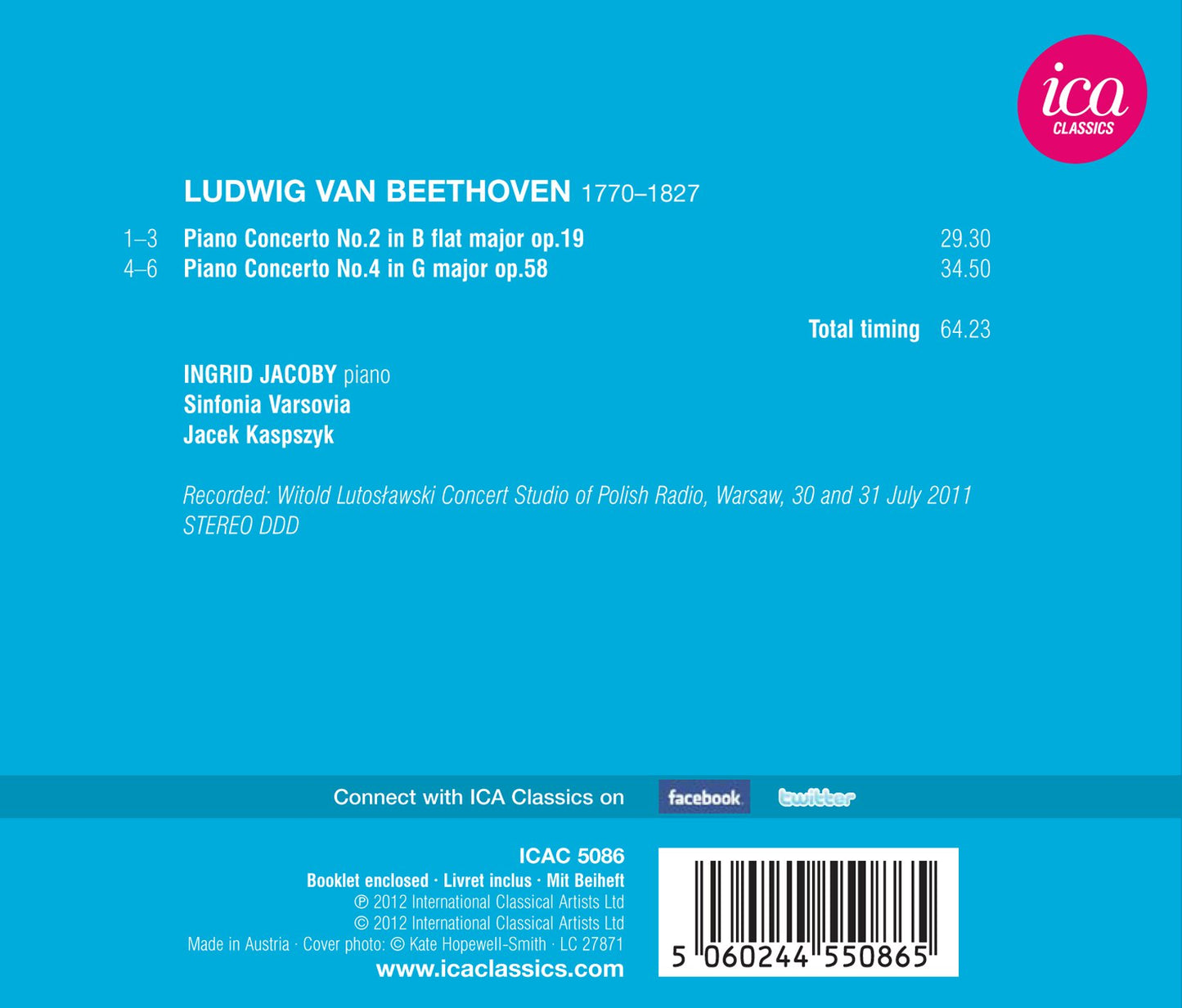 Beethoven: Piano Concertos Nos. 2 & 4