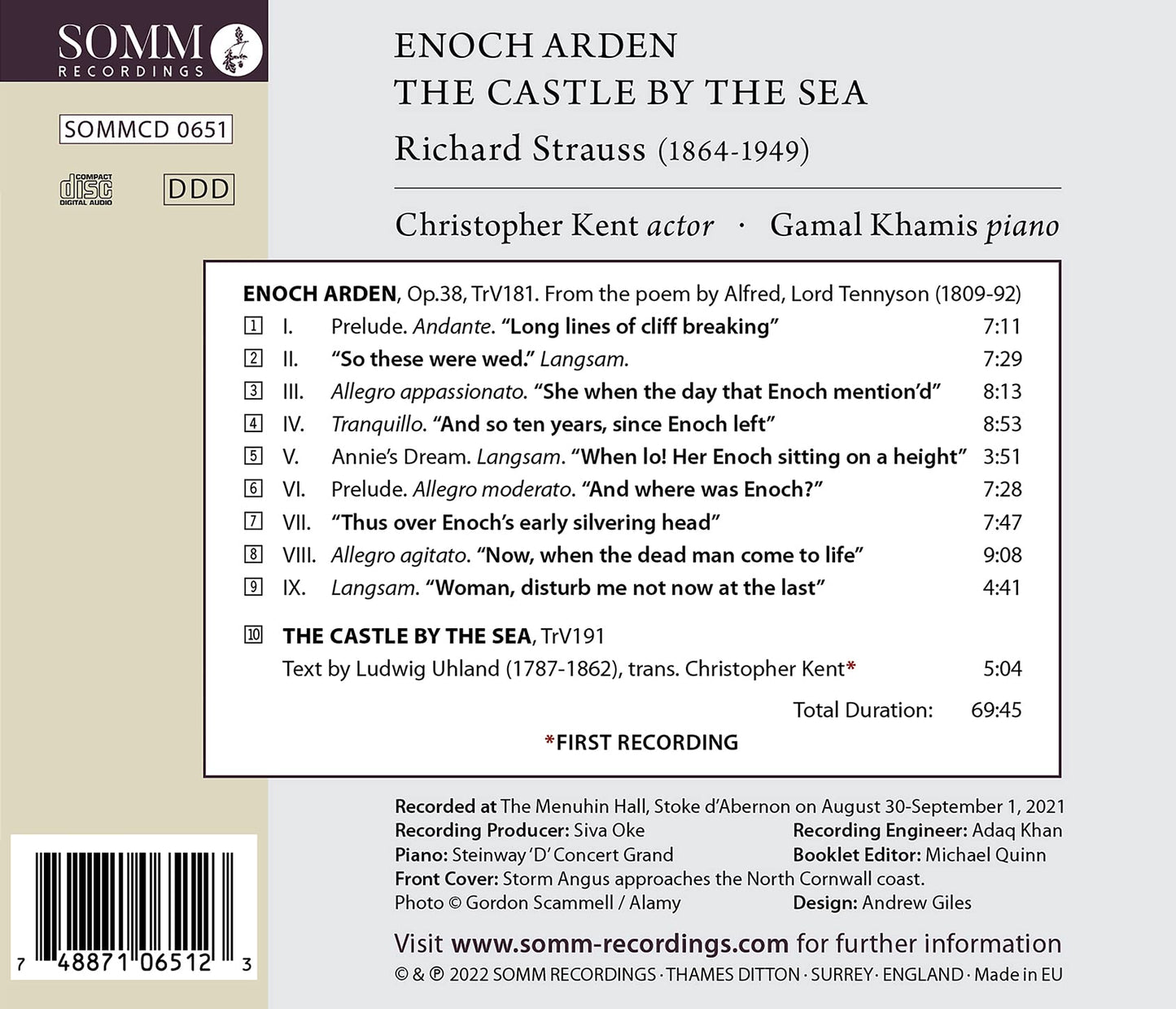 R. Strauss: Enoch Arden, The Castle by the Sea
