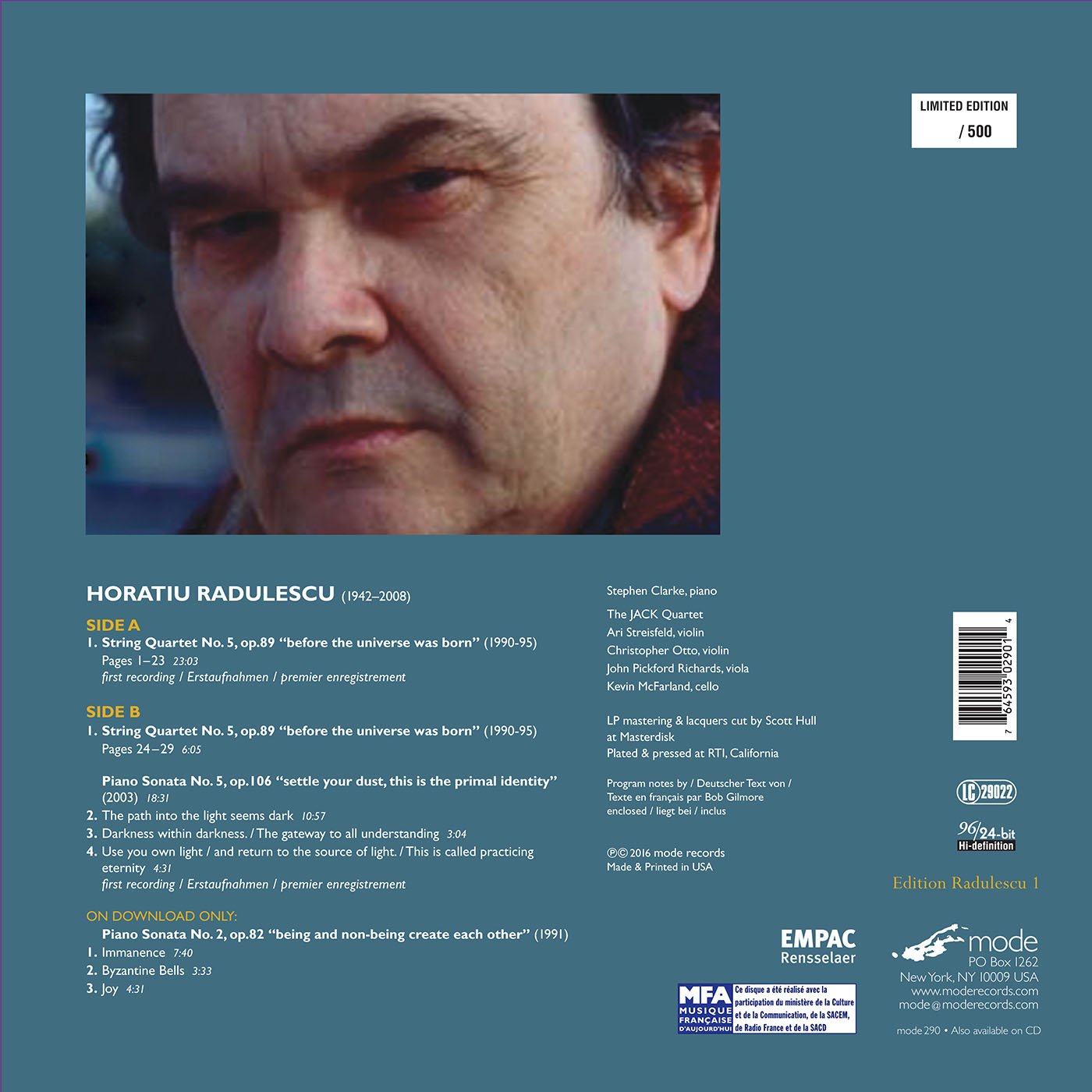 SONATAS & STRING QUARTETS