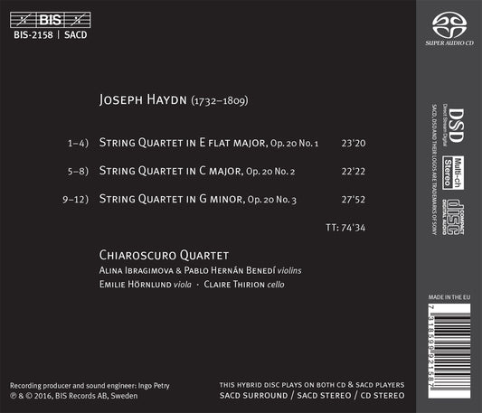 Haydn: String Quartets, Op. 20 Nos. 1-3