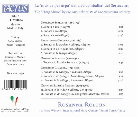 La musica "per arpa"