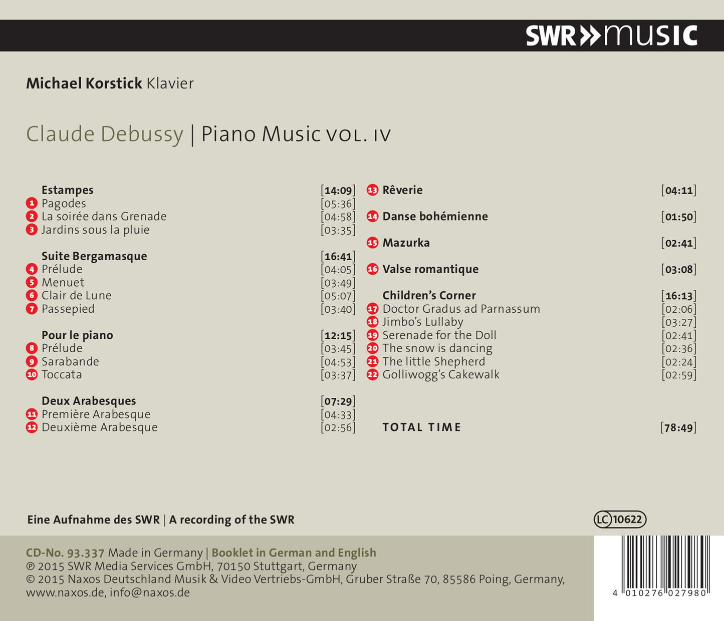 Debussy: Piano Music, Vol. 4