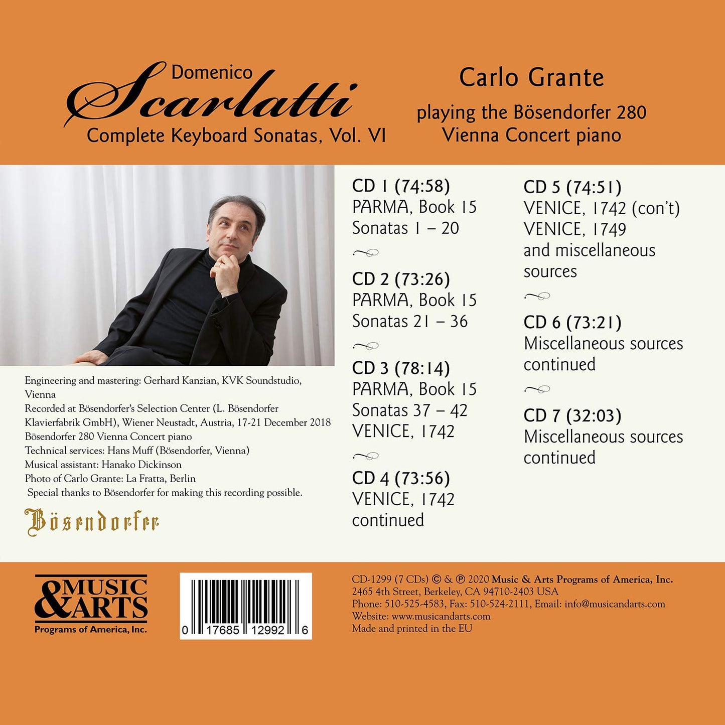 Scarlatti: Complete Keyboard Sonatas, Vol. 6 - Parma, Book X