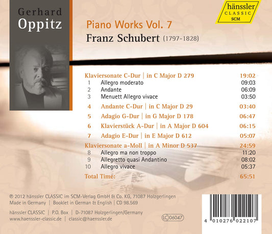 Schubert: Piano Works, Vol. 7