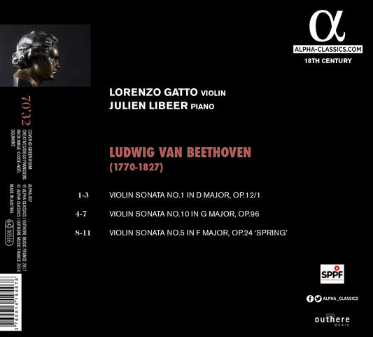 Beethoven: Violin Sonatas Nos. 1, 10 & 5, "Spring"