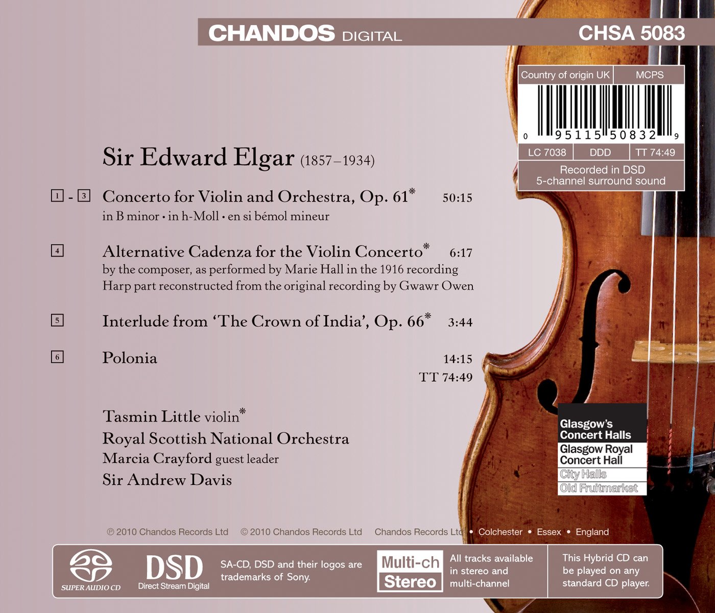 Elgar: Violin Concerto - Interlude from The Crown of India -
