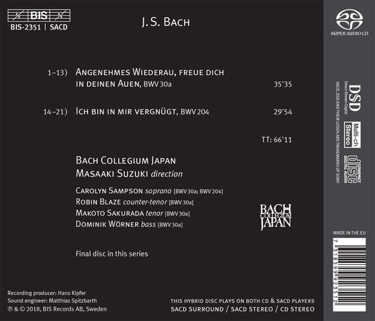 J.S. Bach: Secular Cantatas, Vol. 10