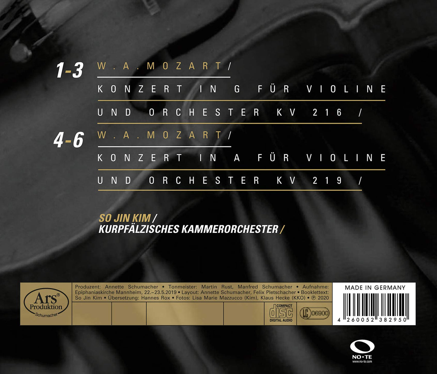 Violin Concertos KV 216 & KV 219