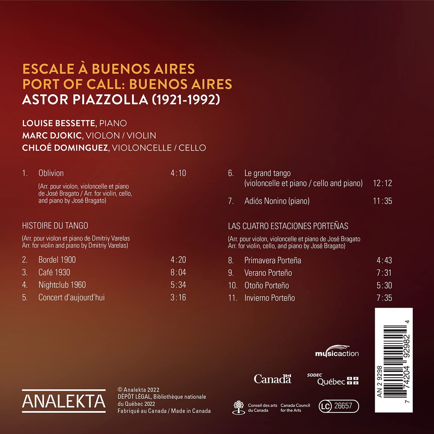 Piazzolla: Port of Call - Buenos Aires