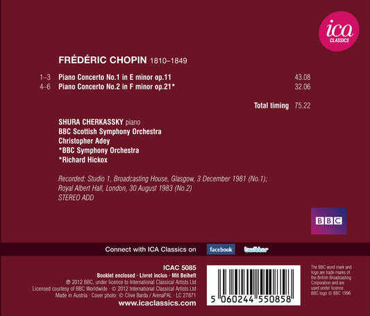 Chopin: Piano Concertos Nos. 1 & 2