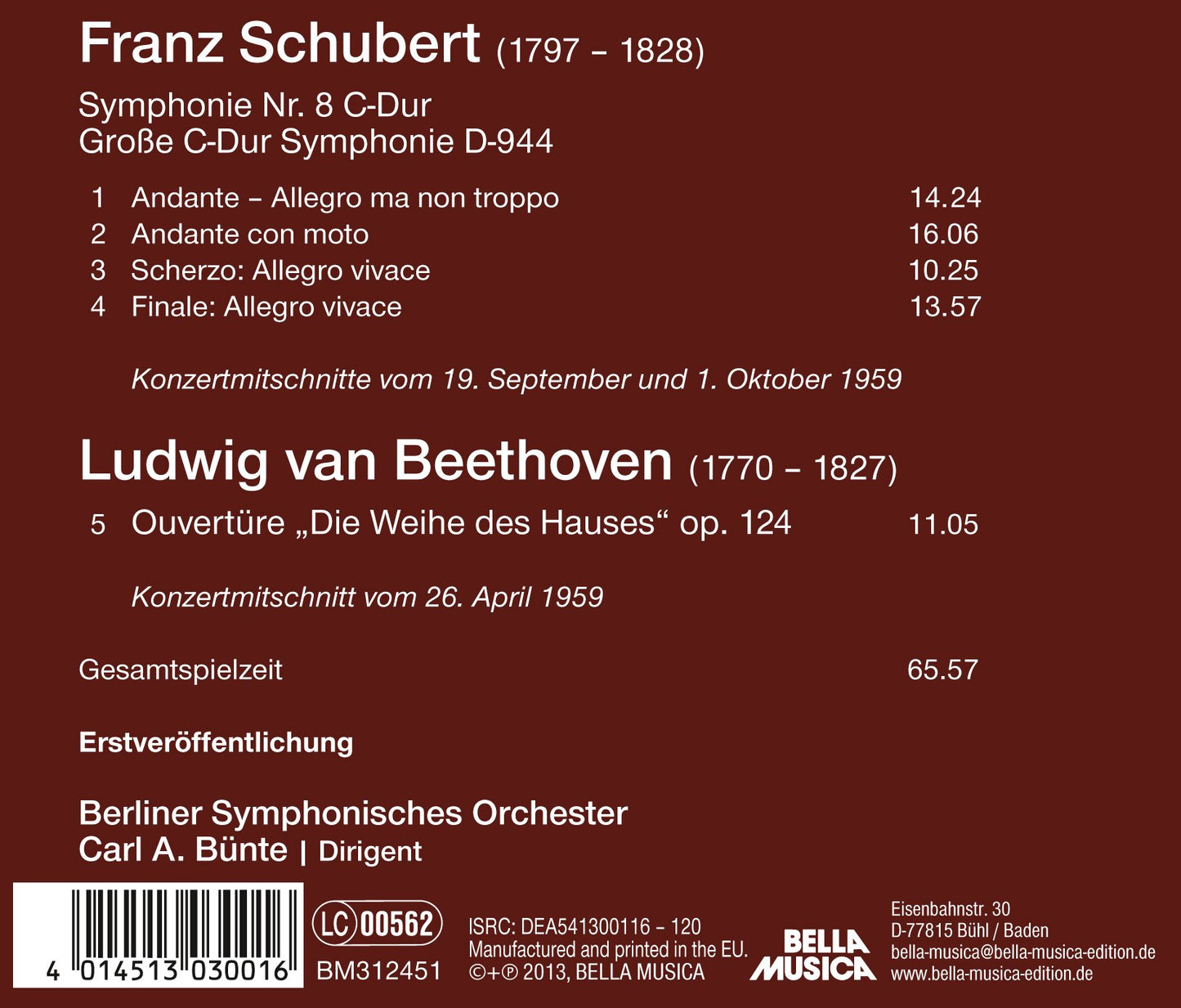 SCHUBERT & BEETHOVEN