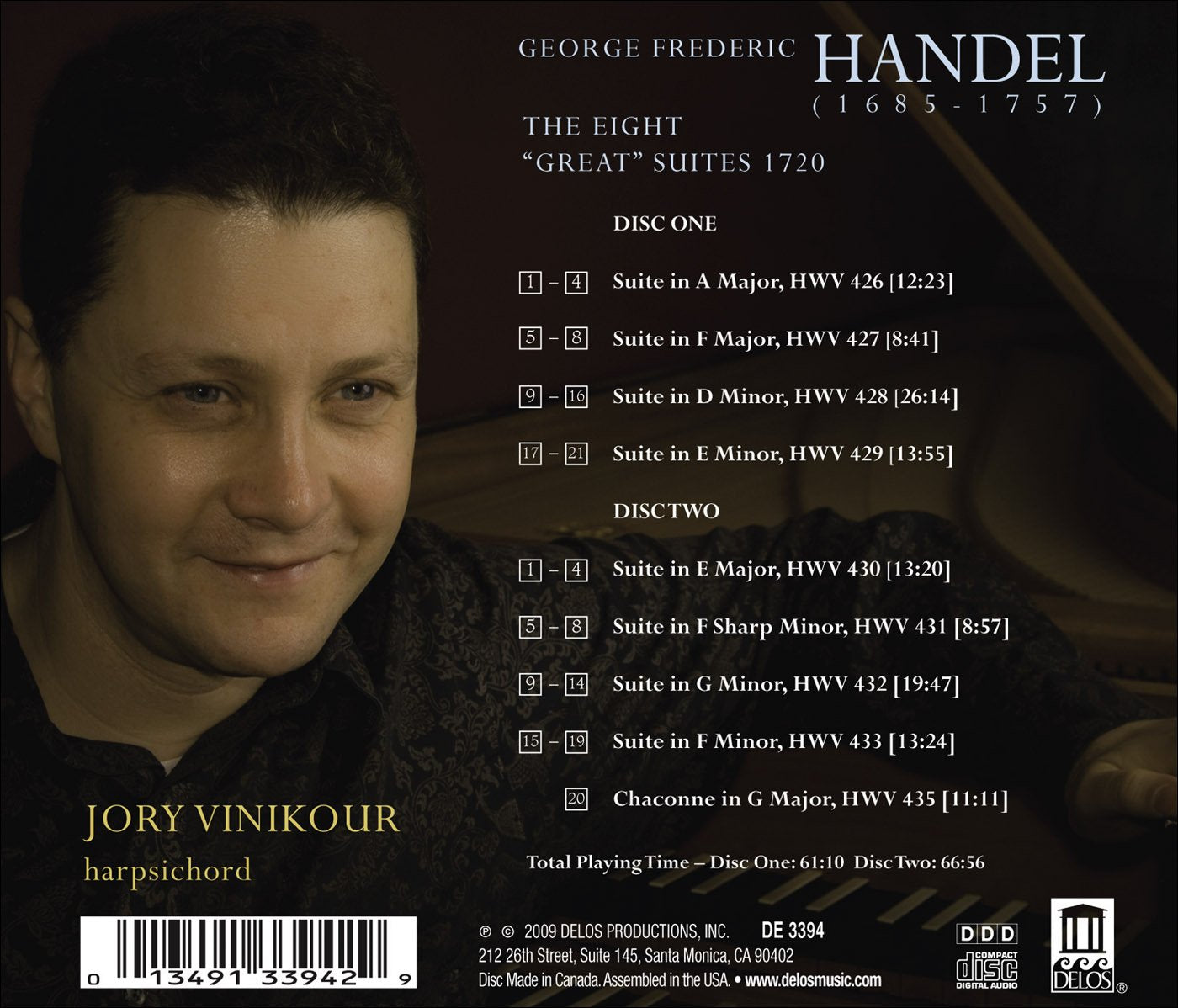 Handel, G.F.: The Eight "Great" Suites, 1720