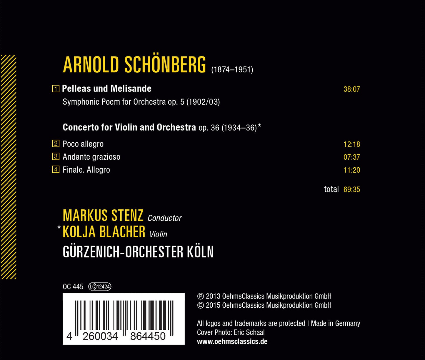 Schoenberg: Pelleas und Melisande, Op. 5 & Violin Concerto,