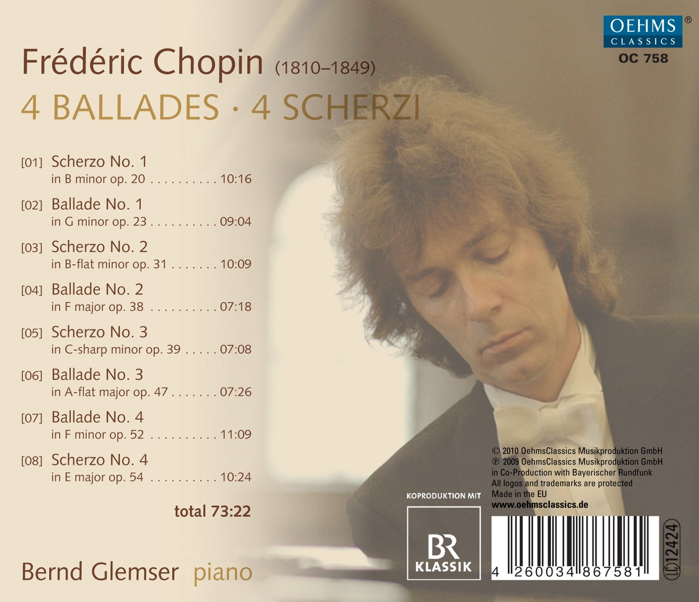 Chopin: 4 Ballades - 4 Scherzi