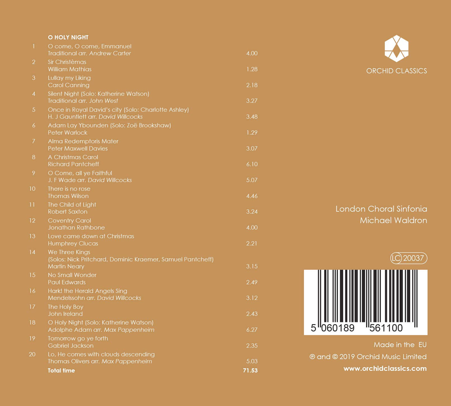 O Holy Night / London Choral Sinfonia