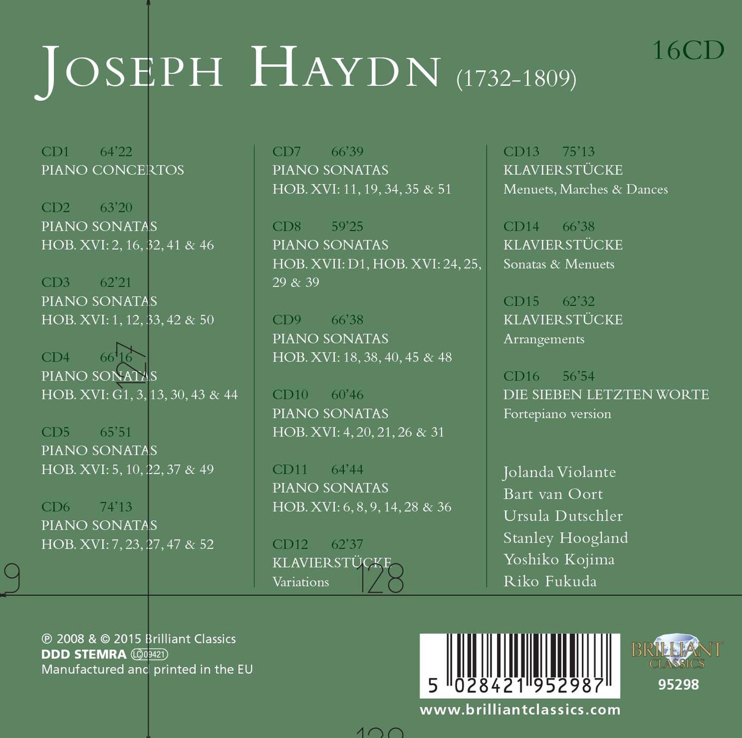 Haydn: Complete Piano Music, Vol. 1