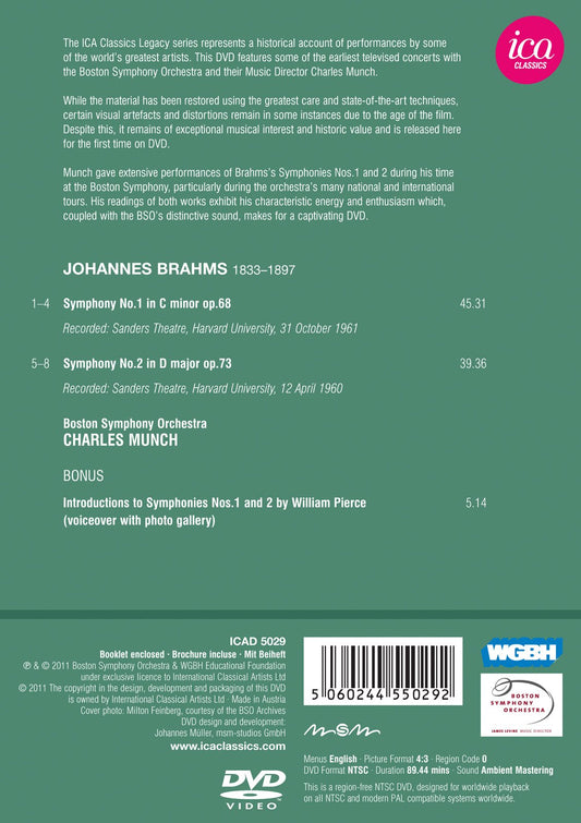 Brahms: Symphonies Nos. 1 and 2