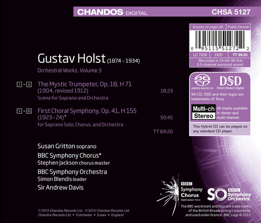 Holst: Orchestral Works, Vol. 3