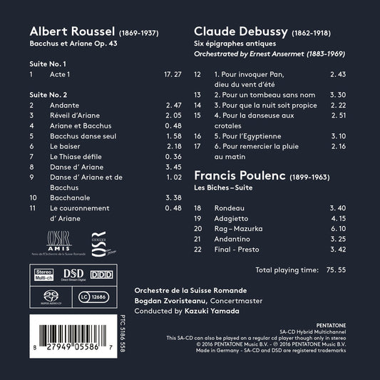 Roussel: Bacchus et Ariane - Debussy: 6 Épigraphes antiques