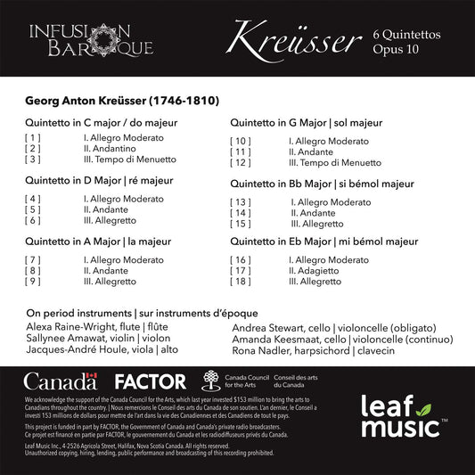 Kreüsser: 6 Flute Quintettos, Op. 10
