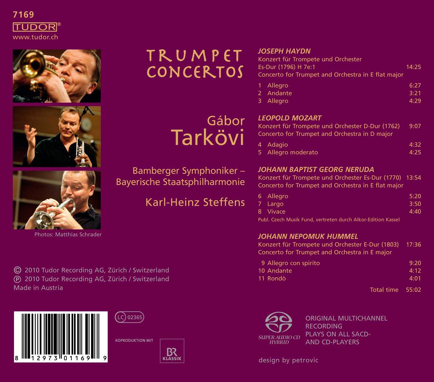 Tarkovi, Gabor: Trumpet Concertos