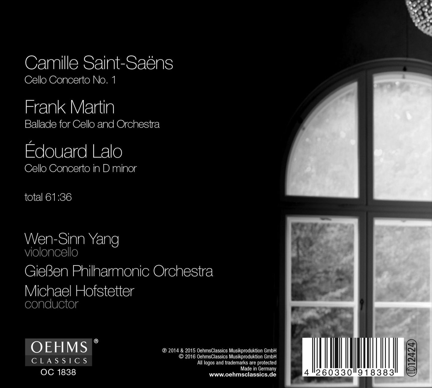 Saint-Saëns, Lalo & Martin: Cello Works