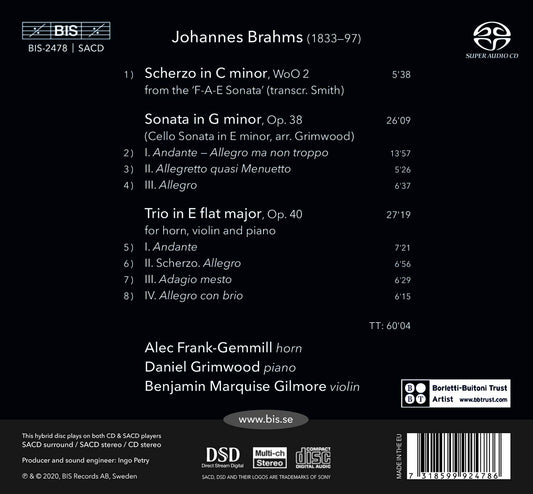 Brahms: Chamber Music with Horn