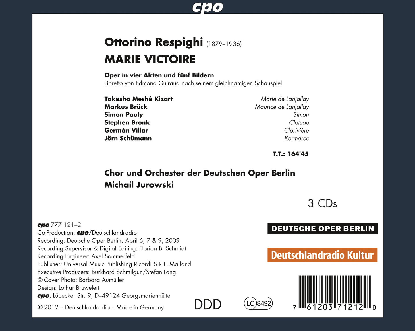 Respighi: Marie Victoire