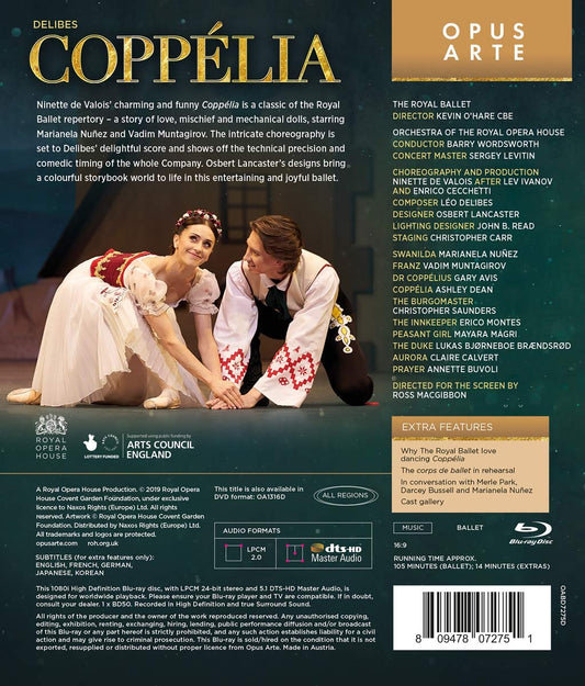 Delibes: Coppélia  Wordsworth, The Orchestra Of The Royal Opera House, The Royal Ballet