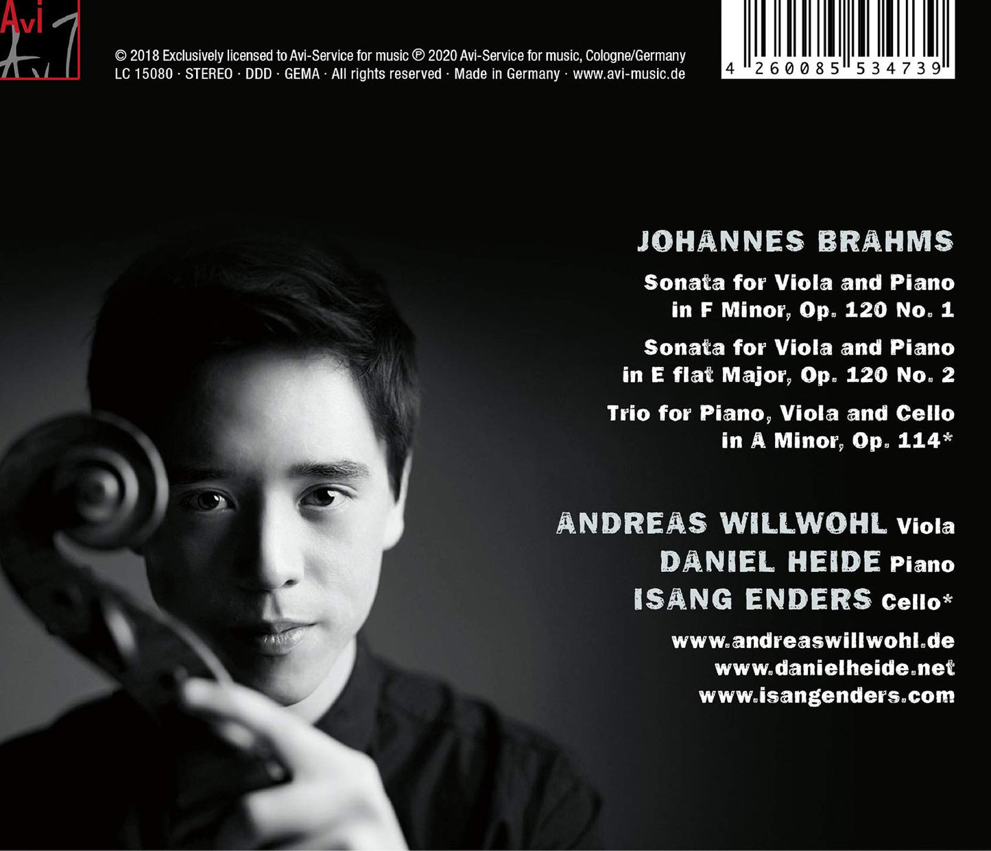VIOLA SONATAS, OP. 120